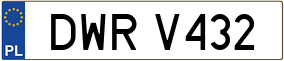 Truck License Plate